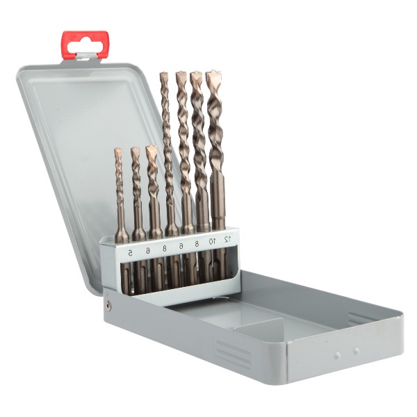 Bộ mũi khoan bê tông Twister Plus DIAGER 105D, 7 chi tiết, dài 110-160mm, Ø5-12 mm