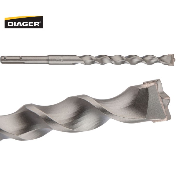 Bộ mũi khoan bê tông Twister Plus DIAGER 116D, 10 chi tiết, dài 110-160 mm, Ø5-14mm thumbnail 4