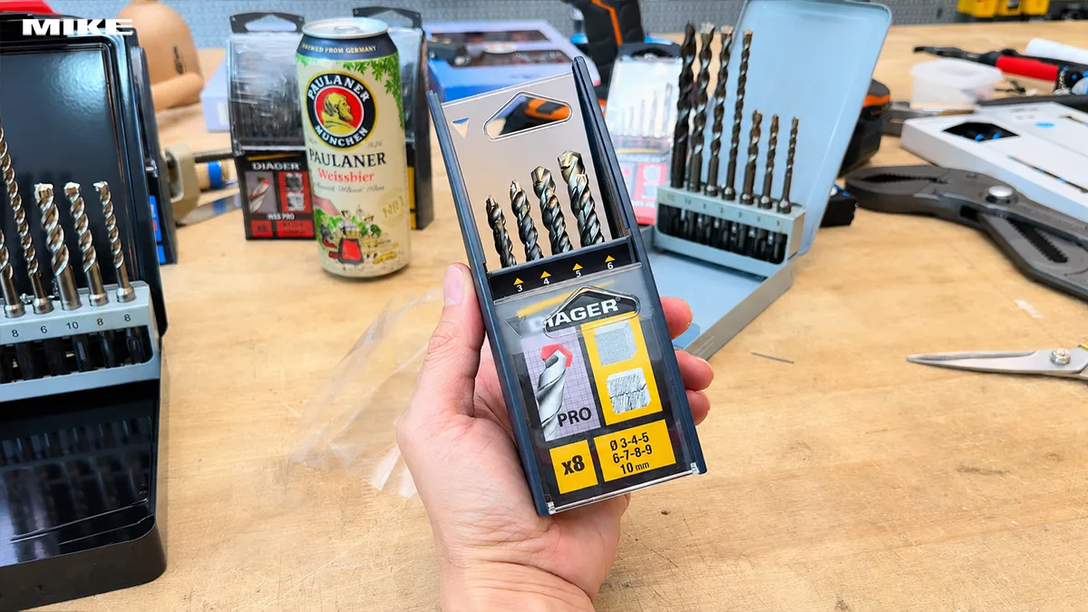 Bo 8 mui khoan be tong size Ø3 10mm DIAGER Pro 299B  (5)