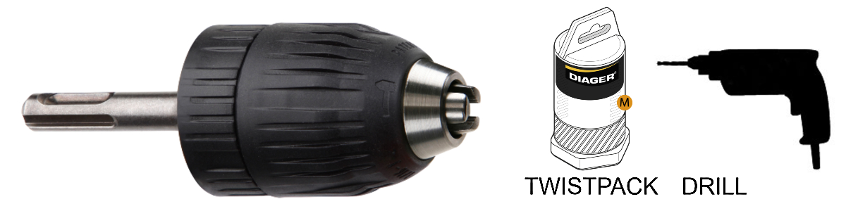 Chuck Special hammer drill DIAGER 121A