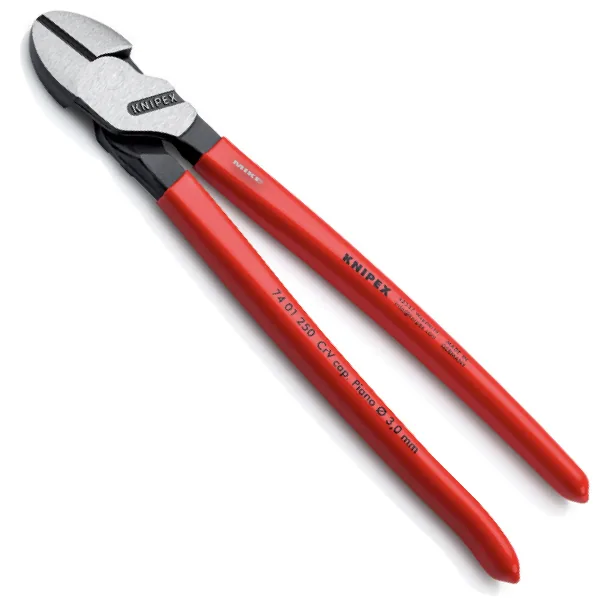Kìm cắt cạnh cường lực KNIPEX 74 01 250 dài 250mm, cán bọc nhựa PVC nhúng trơn