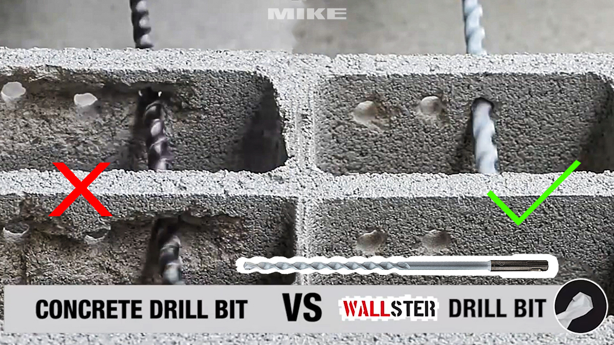 Mũi khoan DIAGER 104, Khoan gạch block không phá vỡ tường