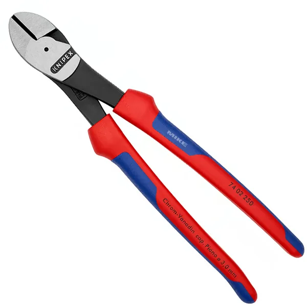 Kìm cắt cạnh cường lực KNIPEX 74 02 250 dài 250mm, cán bọc nhựa đa thành phần