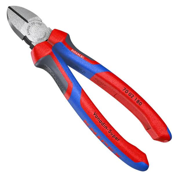 Kìm cắt cạnh KNIPEX 70 02 180 dài 180mm, cán bọc nhựa đa thành phần