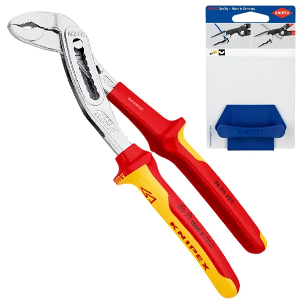 Kìm mỏ quạ 10 inch KNIPEX 88 06 250 SB, dòng Alligator® cán cách điện